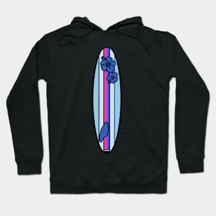 Bisexual Flag Surfboard - Blue Hoodie